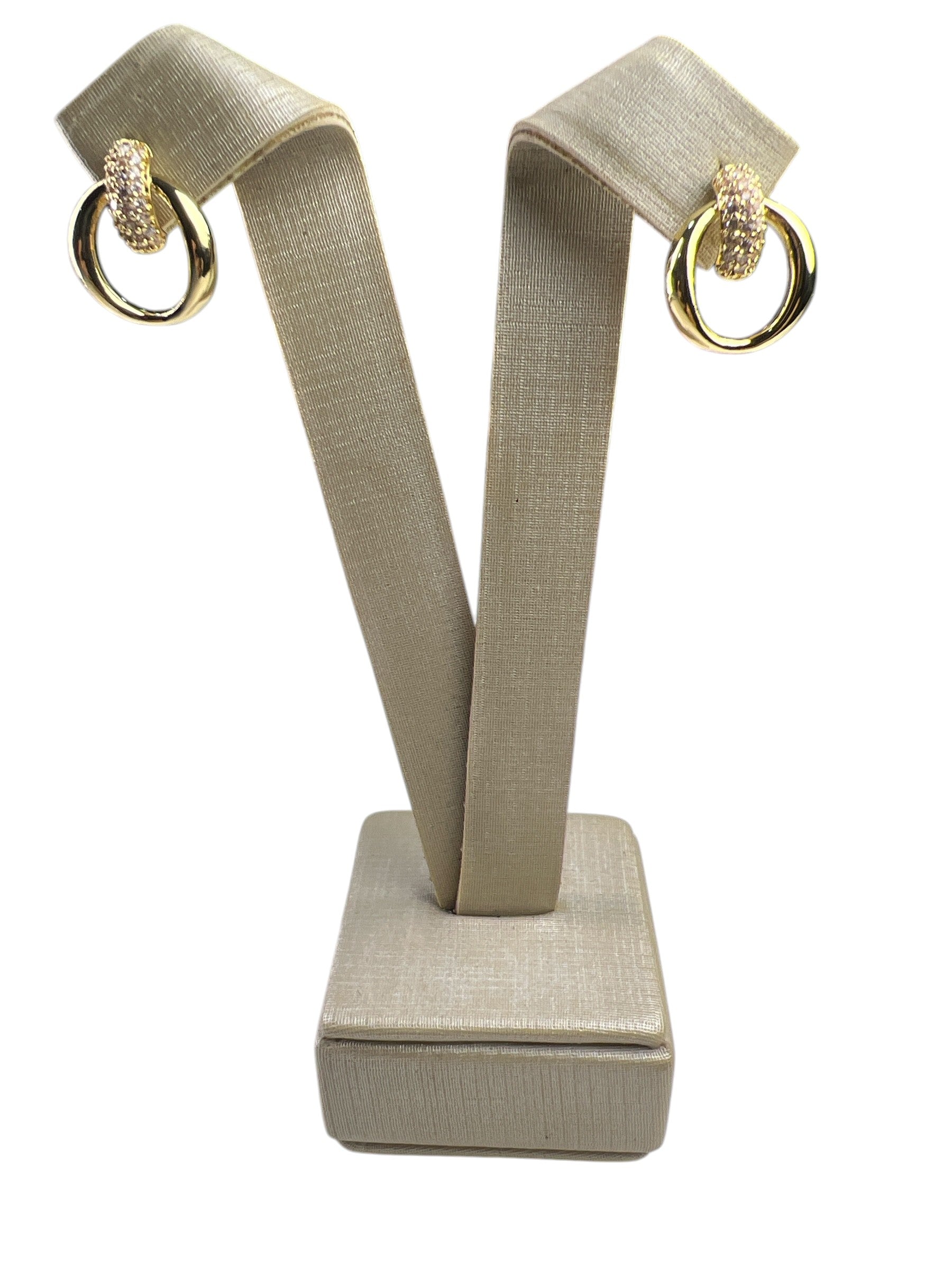 Brinco Dourado Circulo Maria Alicia