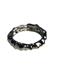 Bracelete Prata Minimalista Ondulado Maria Mônica