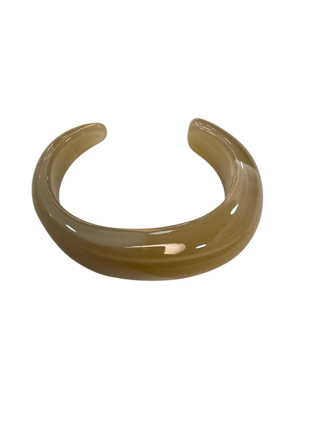 Bracelete Resina Caramelo Elegante Maria Sara
