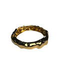 Bracelete Dourado Texturizado Ondulado Maria Marina