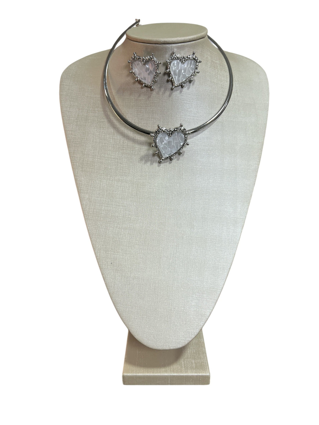 Conjunto Prata Colar + Brinco Maria Mariah
