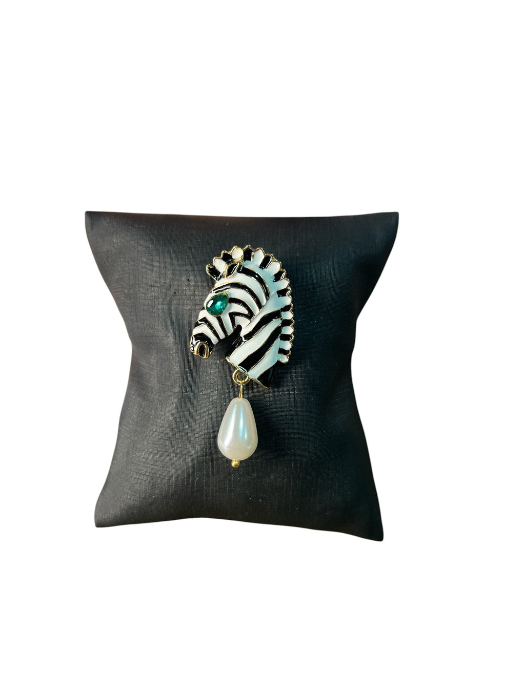 Broche Dourado Zebra