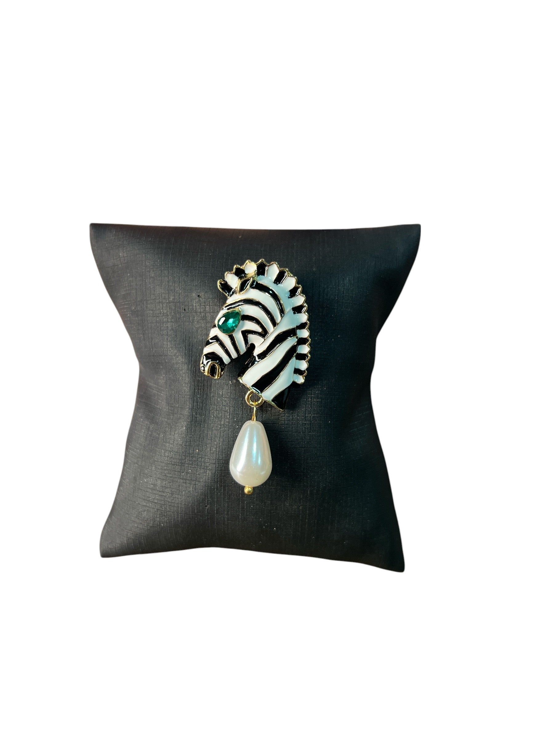 Broche Dourado Zebra
