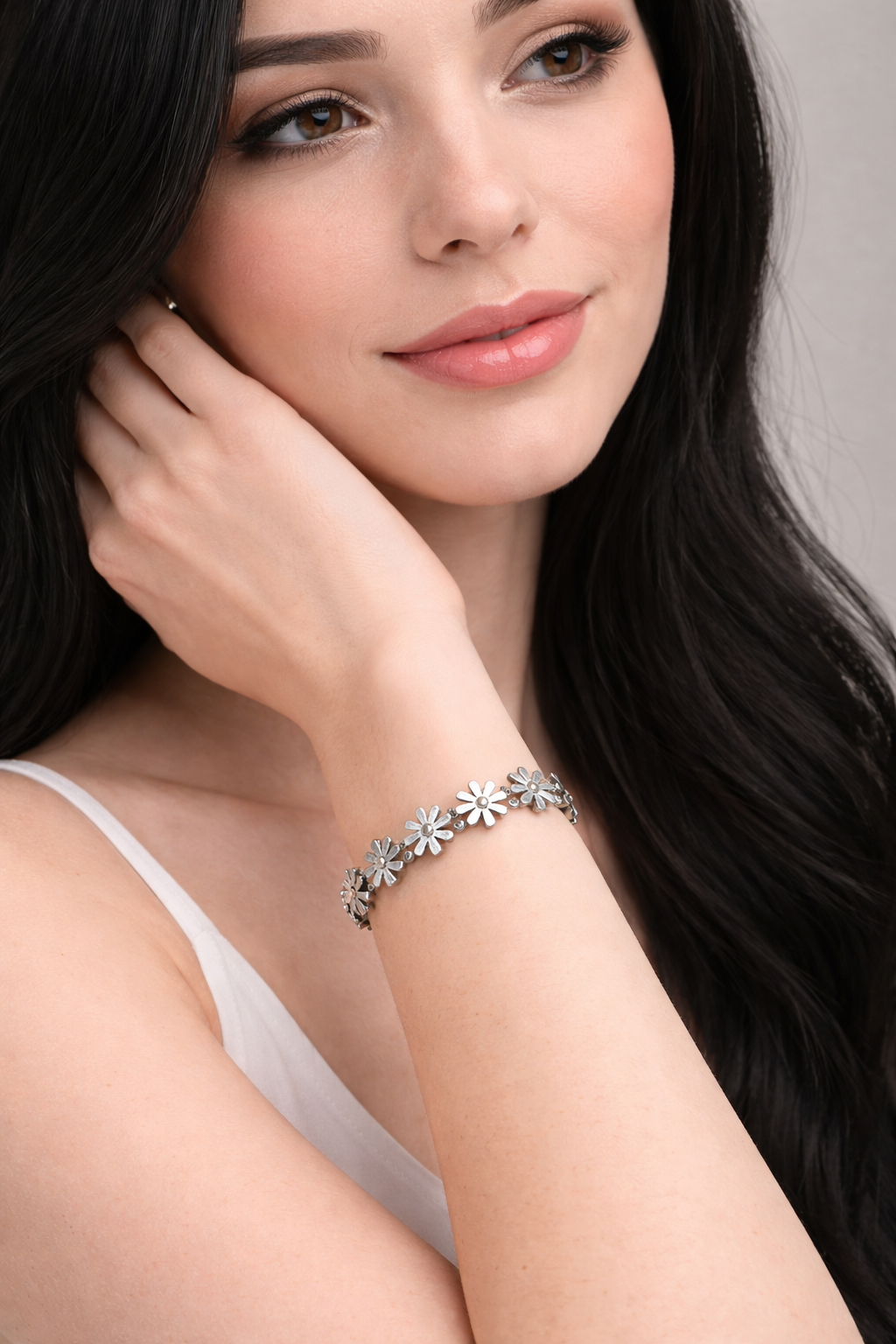 Bracelete Aço Maria Flor