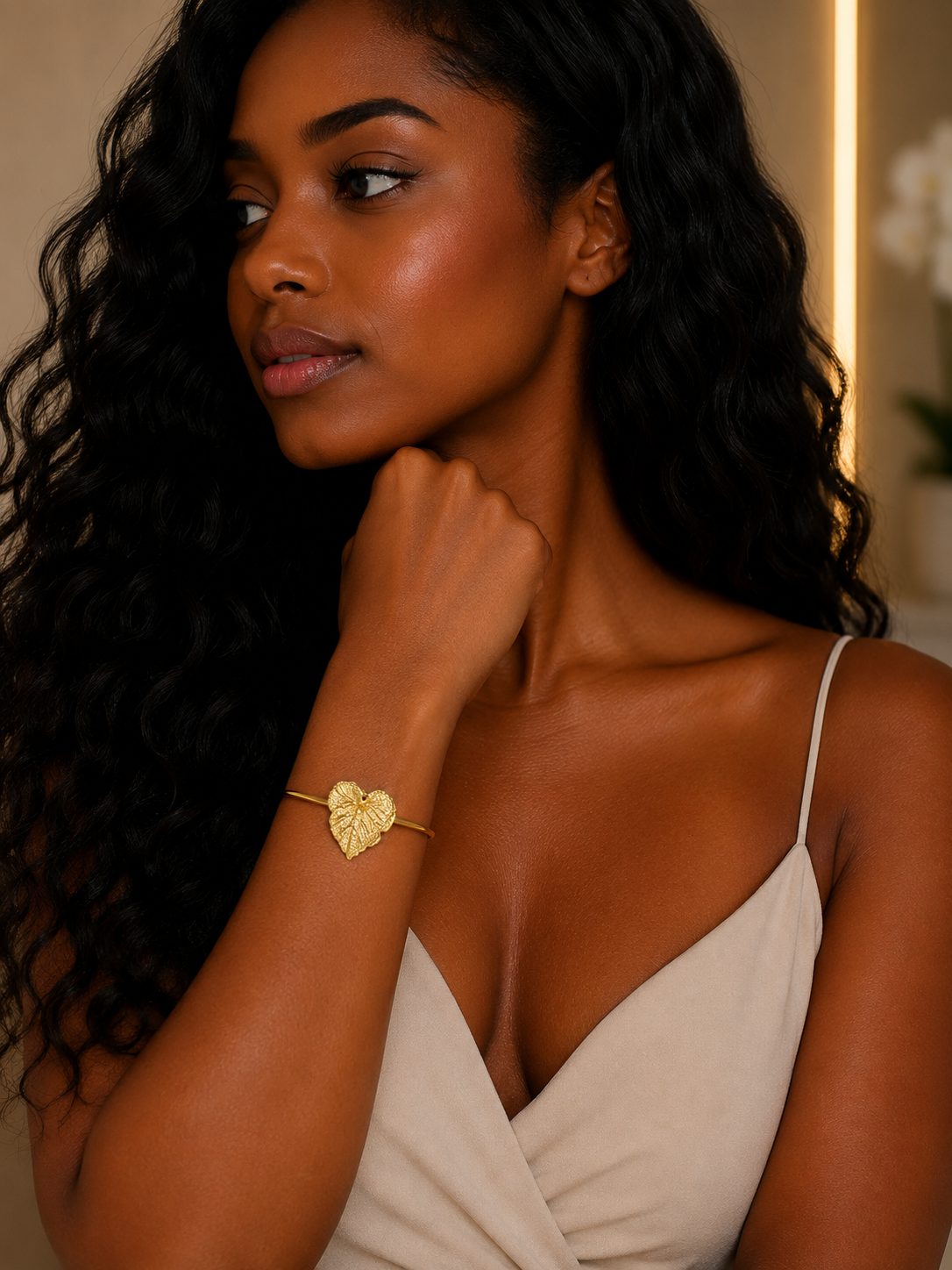 Bracelete Dourado Maria Carla
