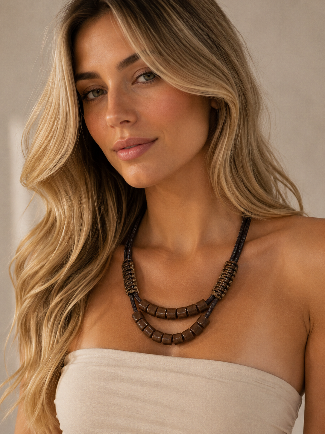 Colar Maria Raquel Marrom