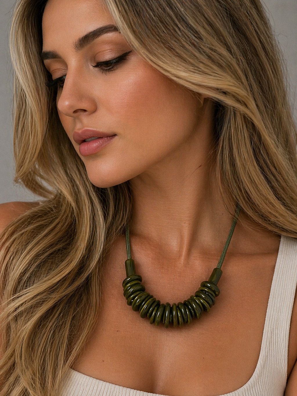 Colar Maria Socorro Verde
