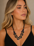 Colar Dourado Maria Gabriela Azul