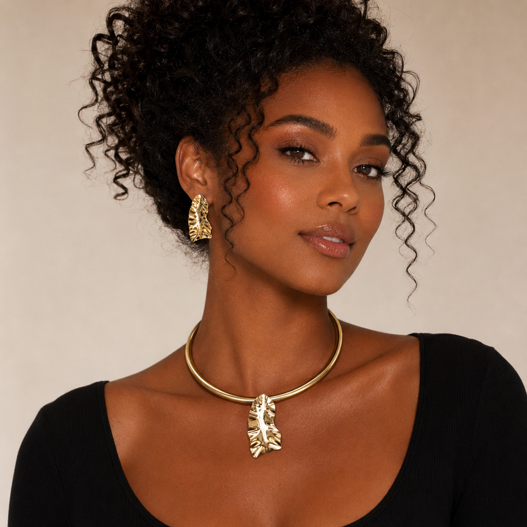 Conjunto Dourado Maria Isabel