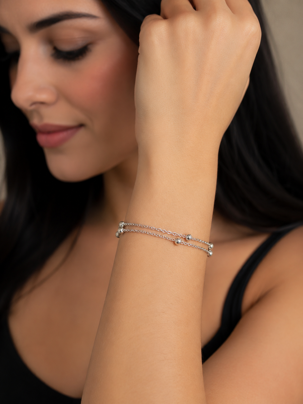 Pulseira Prata Bolinhas