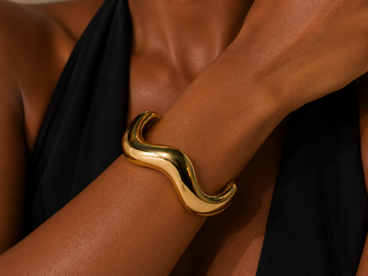 Bracelete Dourado Maria Karen