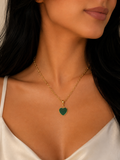 Colar Dourado Maria Leticia Verde