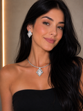Conjunto Prata Colar + Brinco Maria Thalita