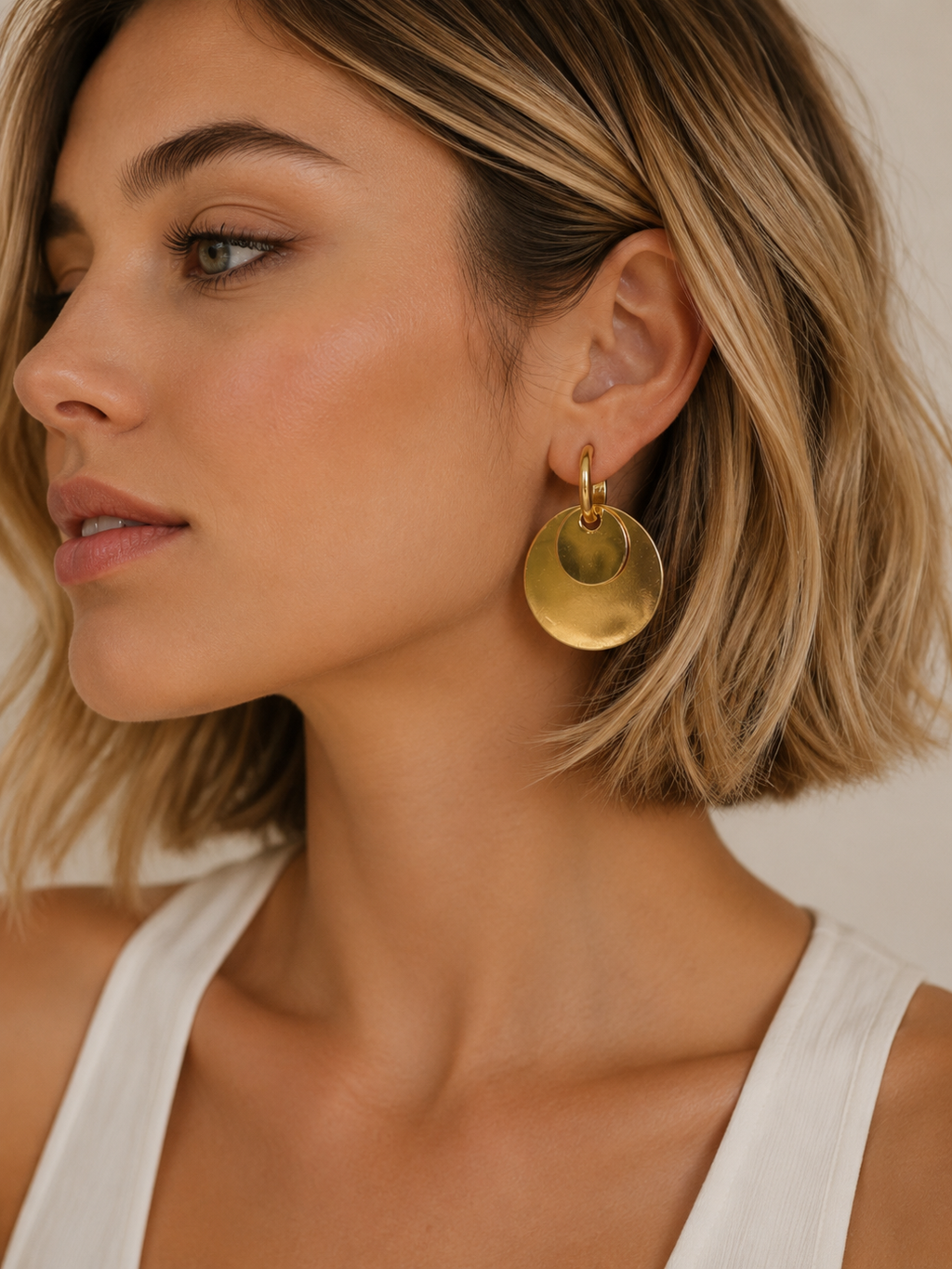 Brinco Dourado Maria Esther
