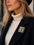Broche Olho Perola