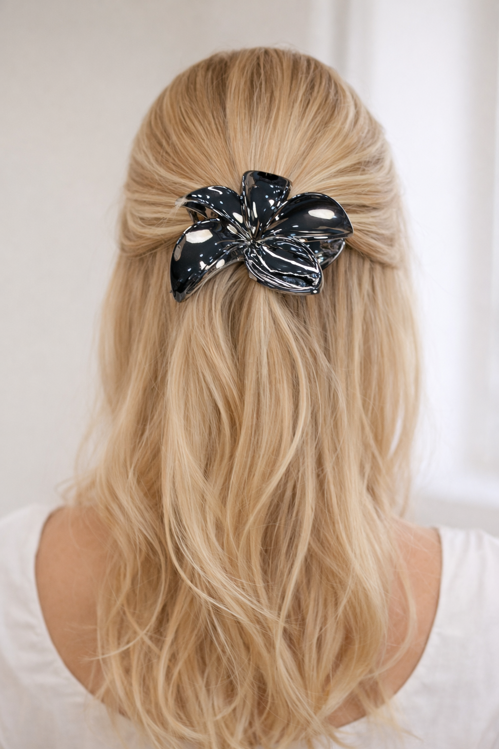 Presilha de Cabelo Prata Maria Beatriz
