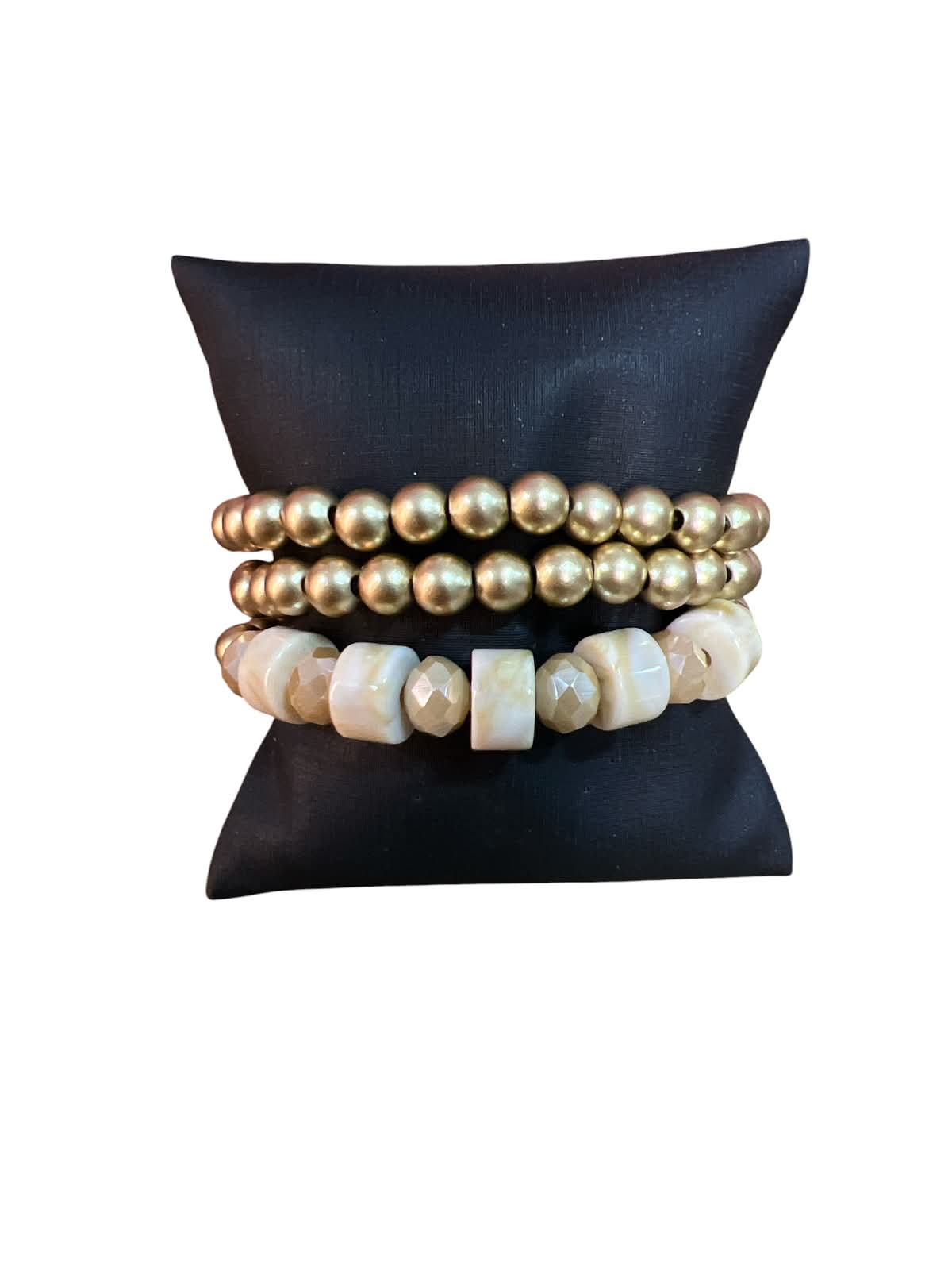Trio Pulseira Dourada Maria Luiza