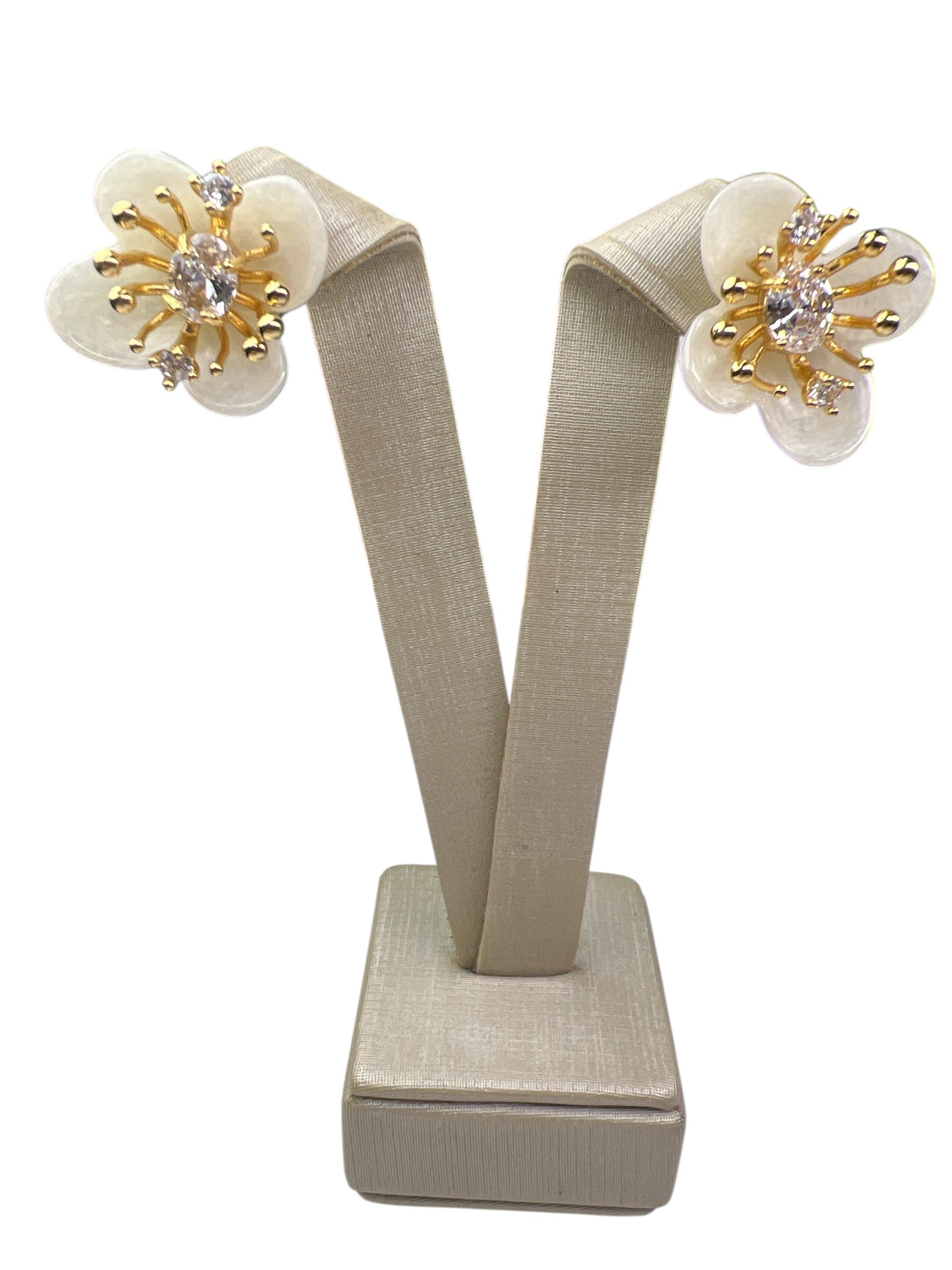 Brinco Dourado Flor Maria Deyse