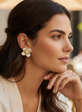 Brinco Dourado Flor Maria Deyse