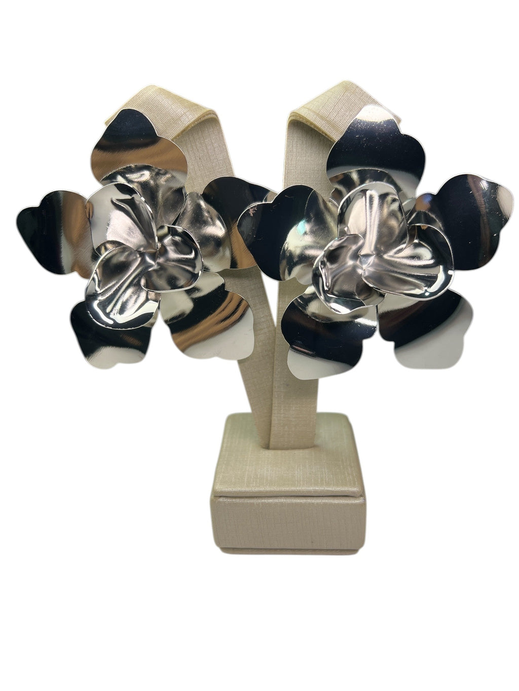 Brinco Prata Flor Maria Sabrina