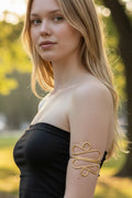 Bracelete Dourado Curvas Maria Janaina